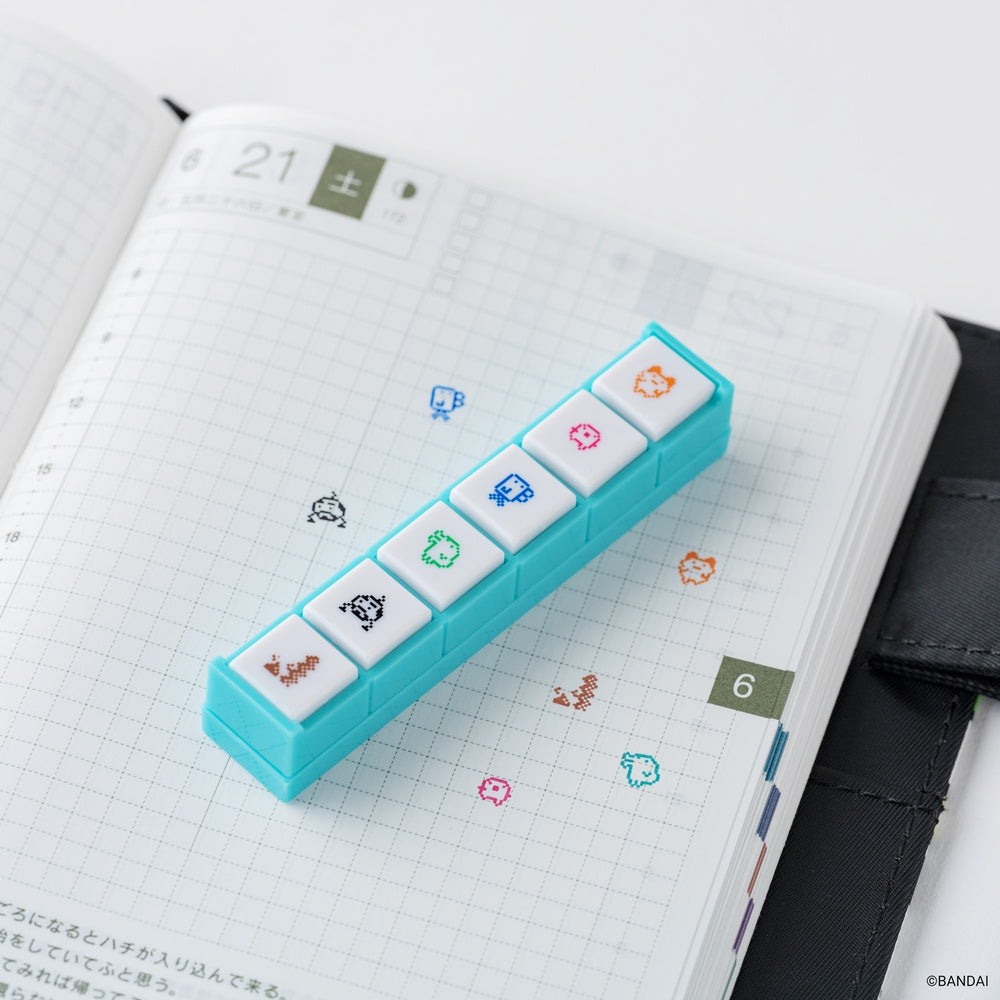 Kodomo no Kao x Hobonichi Pochitto6 Push-Button Stamp - Tamagotchi at Boston General Store