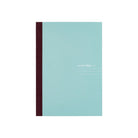A5 light blue notebook on white background
