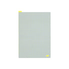 Ice gray and yellow pencil board for A5 on white background
