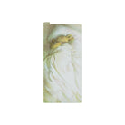 Rectangular pencil board for Hobonichi Techo weeks with rabbit sleeping in bed with white bedsheets design on white background