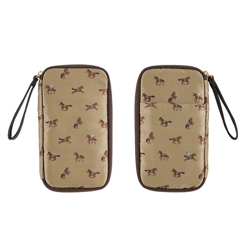 Hobonichi Small Drawer Pouch - Bow &amp; Tie: Galloping Horses Boston General Store