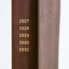 A Hobonichi Techo 5-year planner, for the years 2027-2031