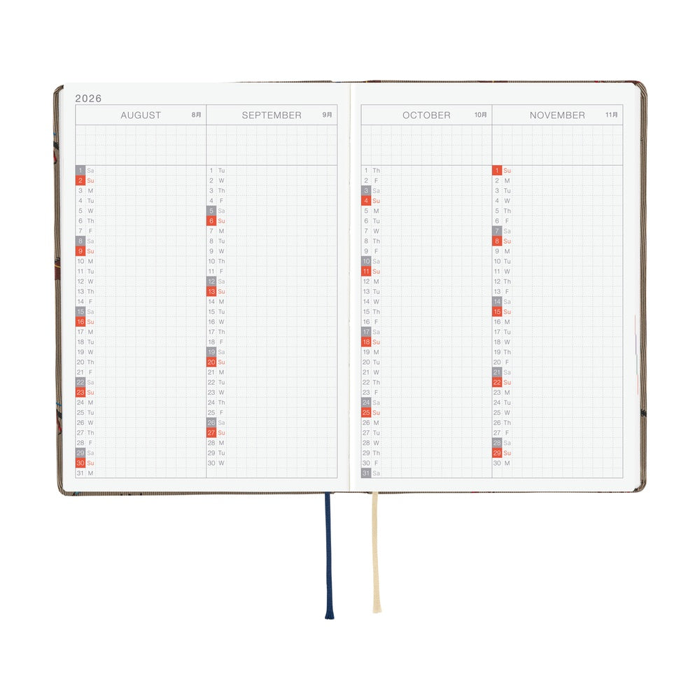 Hobonichi Techo HON A6 2026 - Bow &amp; Tie: Galloping Horses at Boston General Store