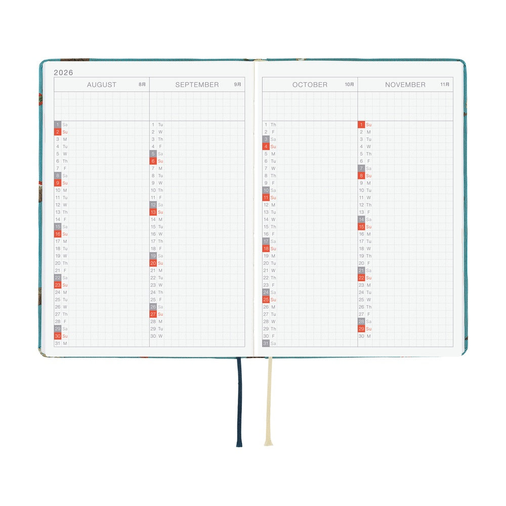 Hobonichi Techo HON A6 2026 - Bow &amp; Tie: In the Forest at Boston General Store