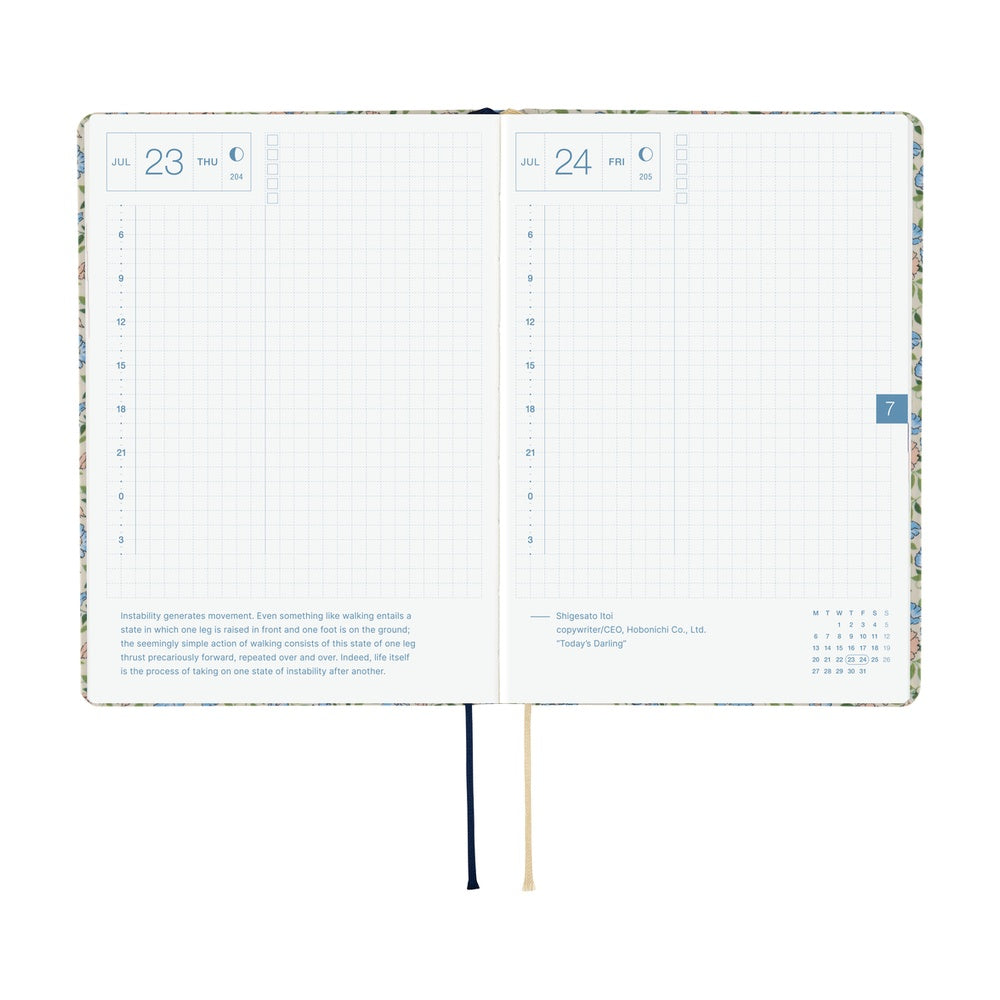 Hobonichi Techo HON A6 2026 - Liberty Fabrics: Sasha Kiora at Boston General Store