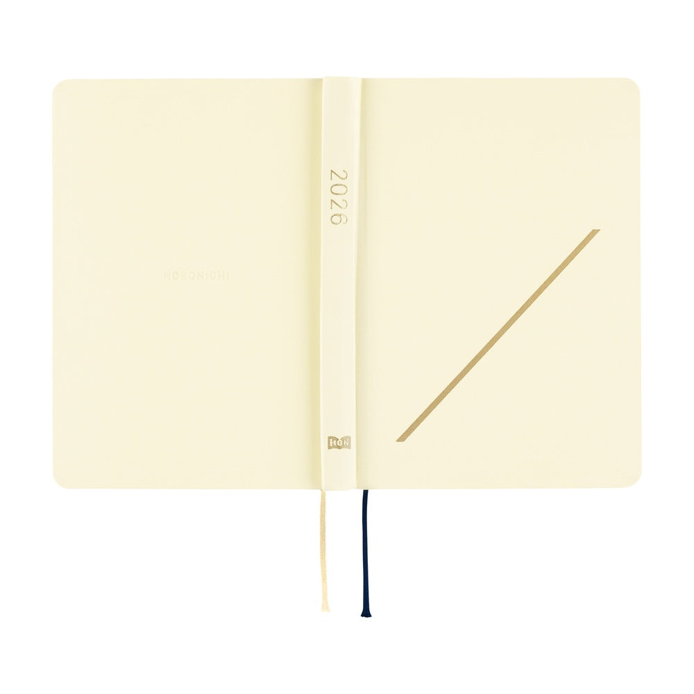 Hobonichi Techo HON A6 2026 - Slash (Ivory) at Boston General Store