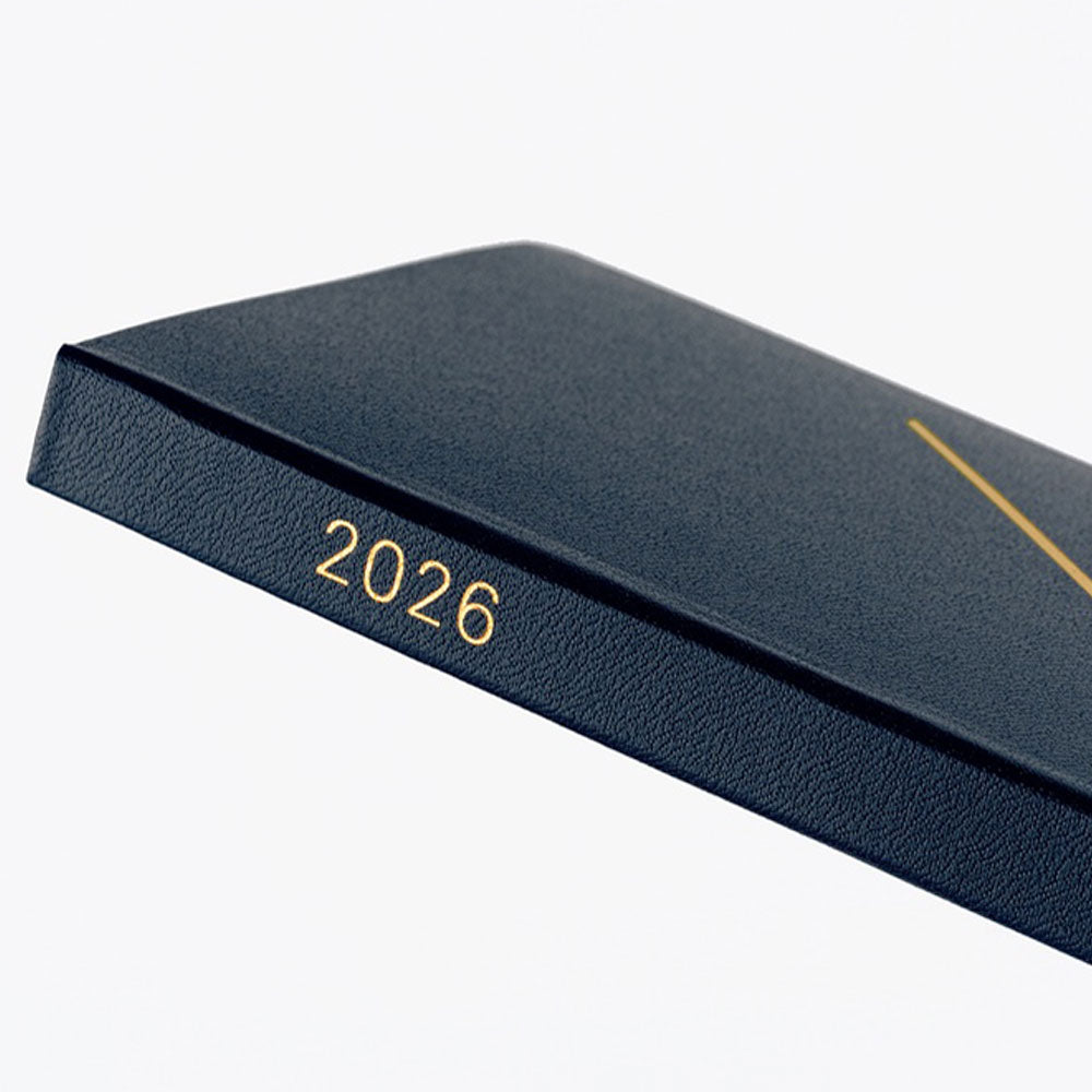 Hobonichi Techo HON A6 2026 - Slash (Navy) at Boston General Store