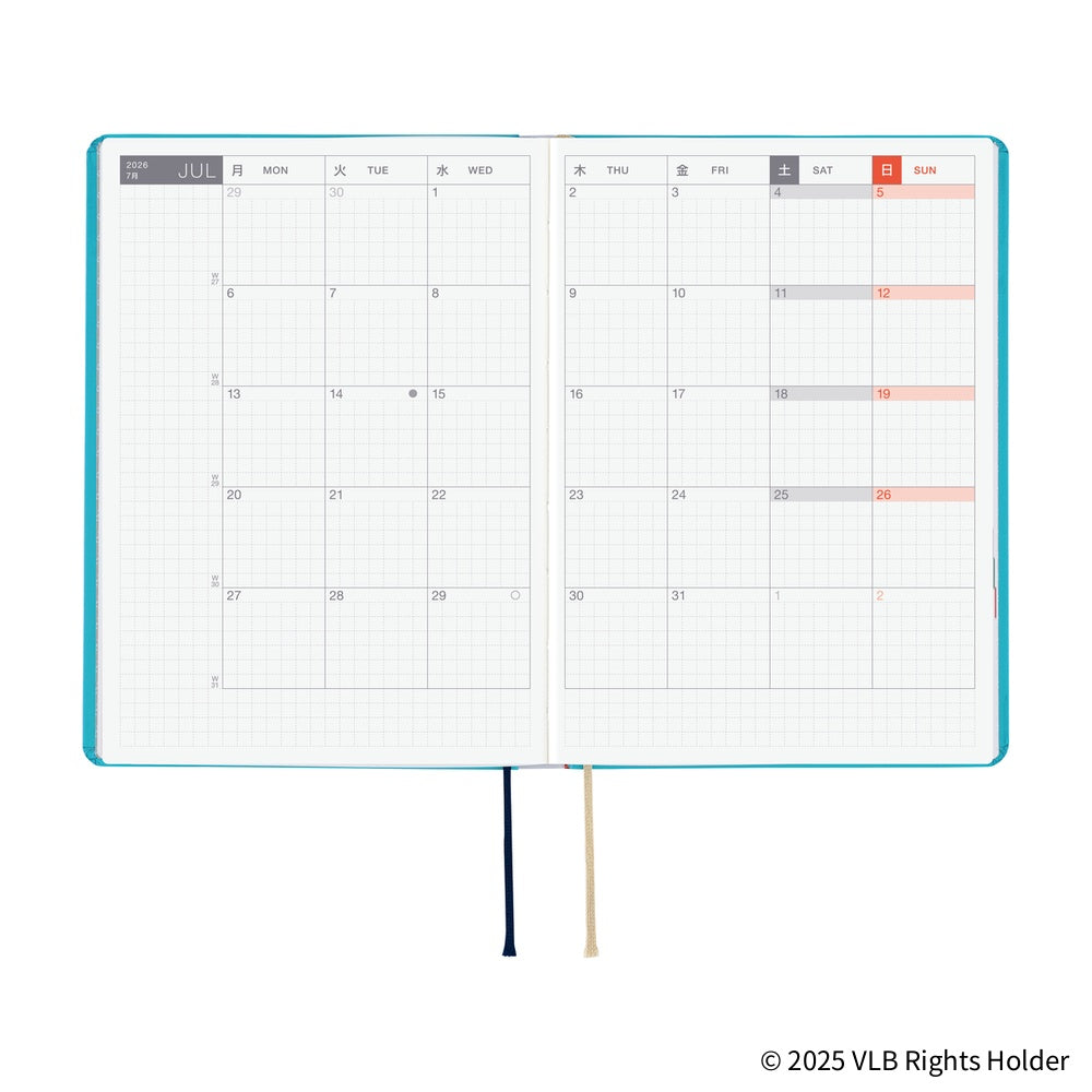 Hobonichi Techo HON A6 2026 - Virginia Lee Burton: The Little House at Boston General Store