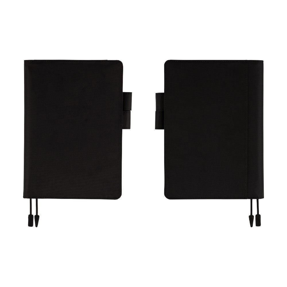Hobonichi Techo Cousin A5 2026 - Book with Cover - Colors: Black x Clear Blue at Boston General Store