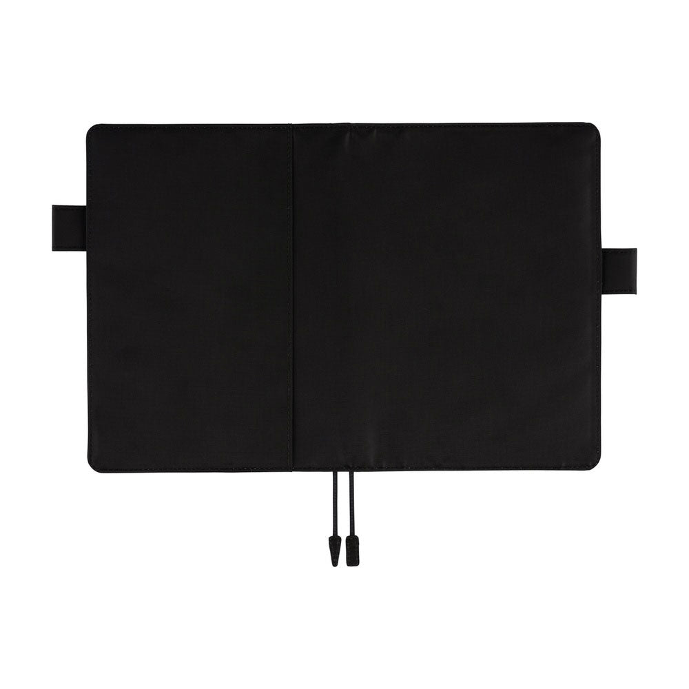 Hobonichi Techo Cousin A5 2026 - Book with Cover - Colors: Black x Clear Blue at Boston General Store