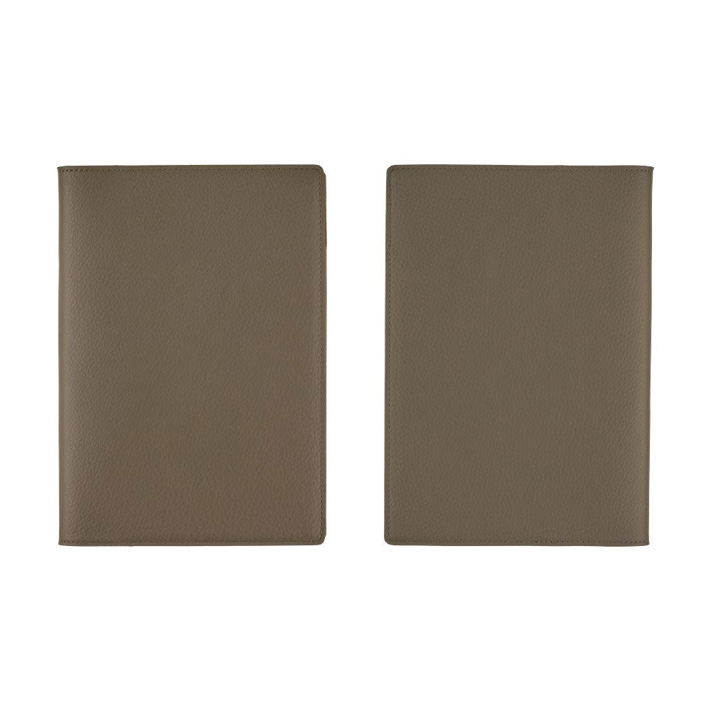 Hobonichi Techo Cousin A5 2026 - Book with Cover - Leather: Taut (Gray & Light Blue) at Boston General Store