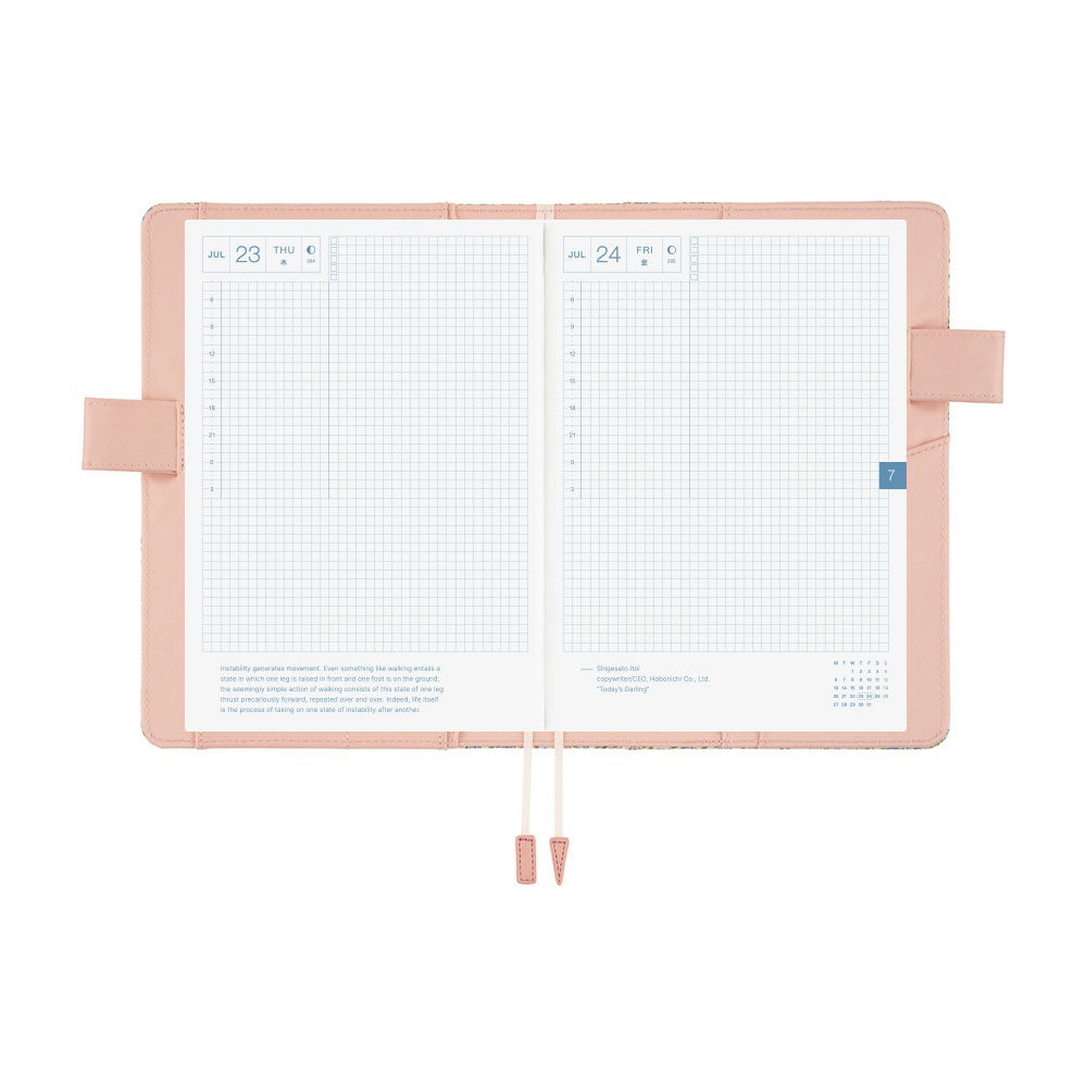 Hobonichi Techo Cousin A5 2026 - Book with Cover - Liberty Fabrics: Sasha Kiora at Boston General Store