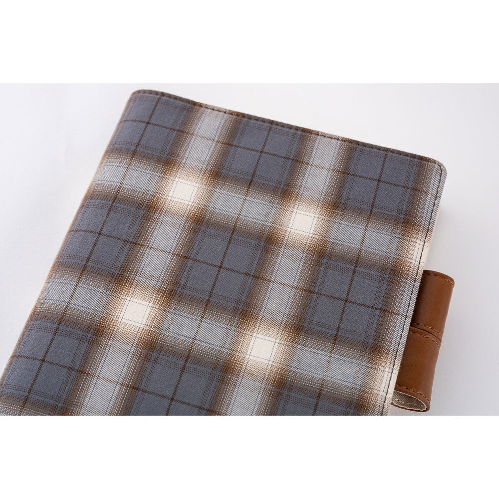 Hobonichi Techo Cousin A5 2026 - Book with Cover - Shirt Fabric: Foggy Plaid at Boston General Store