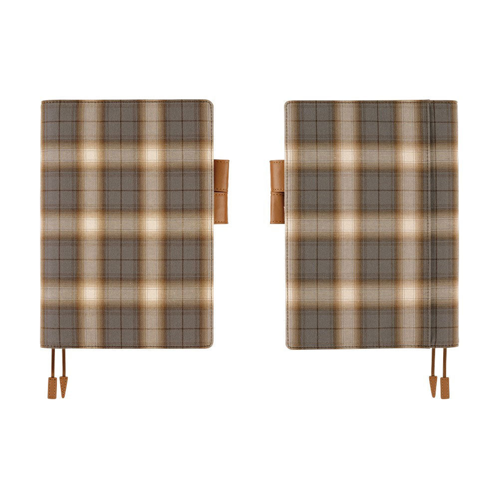 Hobonichi Techo Cousin A5 2026 - Book with Cover - Shirt Fabric: Foggy Plaid at Boston General Store