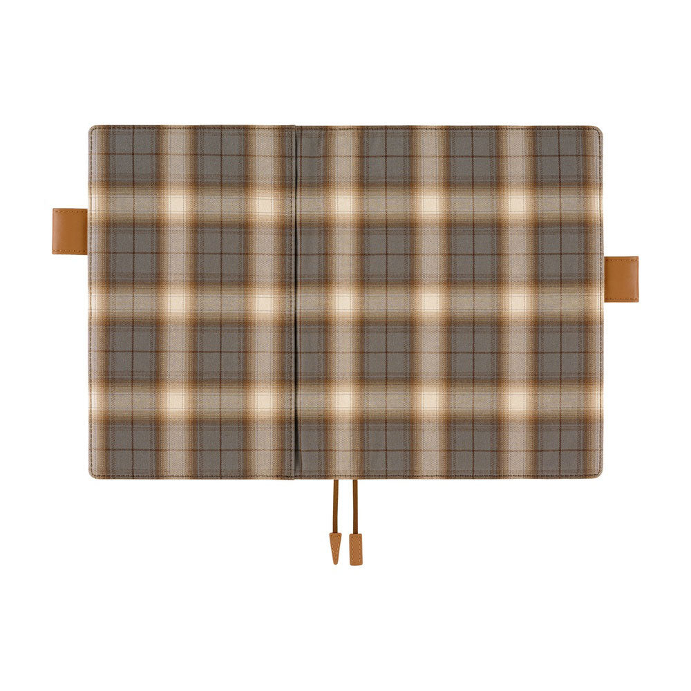 Hobonichi Techo Cousin A5 2026 - Book with Cover - Shirt Fabric: Foggy Plaid at Boston General Store