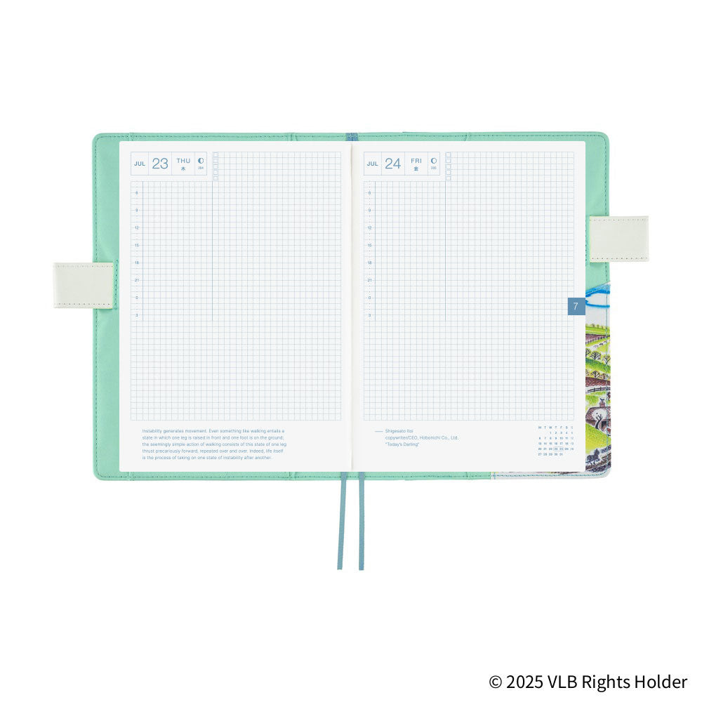 Hobonichi Techo Cousin A5 2026 - Book with Cover - Virginia Lee Burton: The Little House at Boston General Store