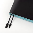 Hobonichi Techo Cousin A5 2026 - Book with Cover - Colors: Black x Clear Blue Boston General Store