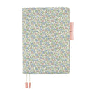 Pastel floral patterned cover for Hobonichi A5 Cousin Techo planner on white background