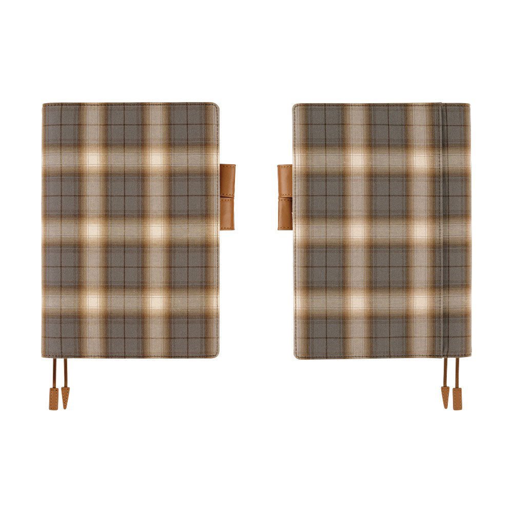 Hobonichi Techo Cousin A5 2026 - Book with Cover - Shirt Fabric: Foggy Plaid Boston General Store