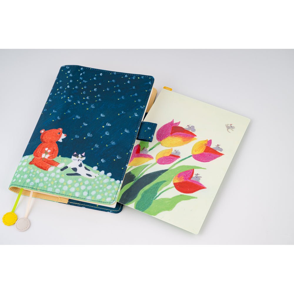 Hobonichi Techo Cover Cousin A5 - Keiko Shibata: Gentle breeze in a dandelion field Boston General Store