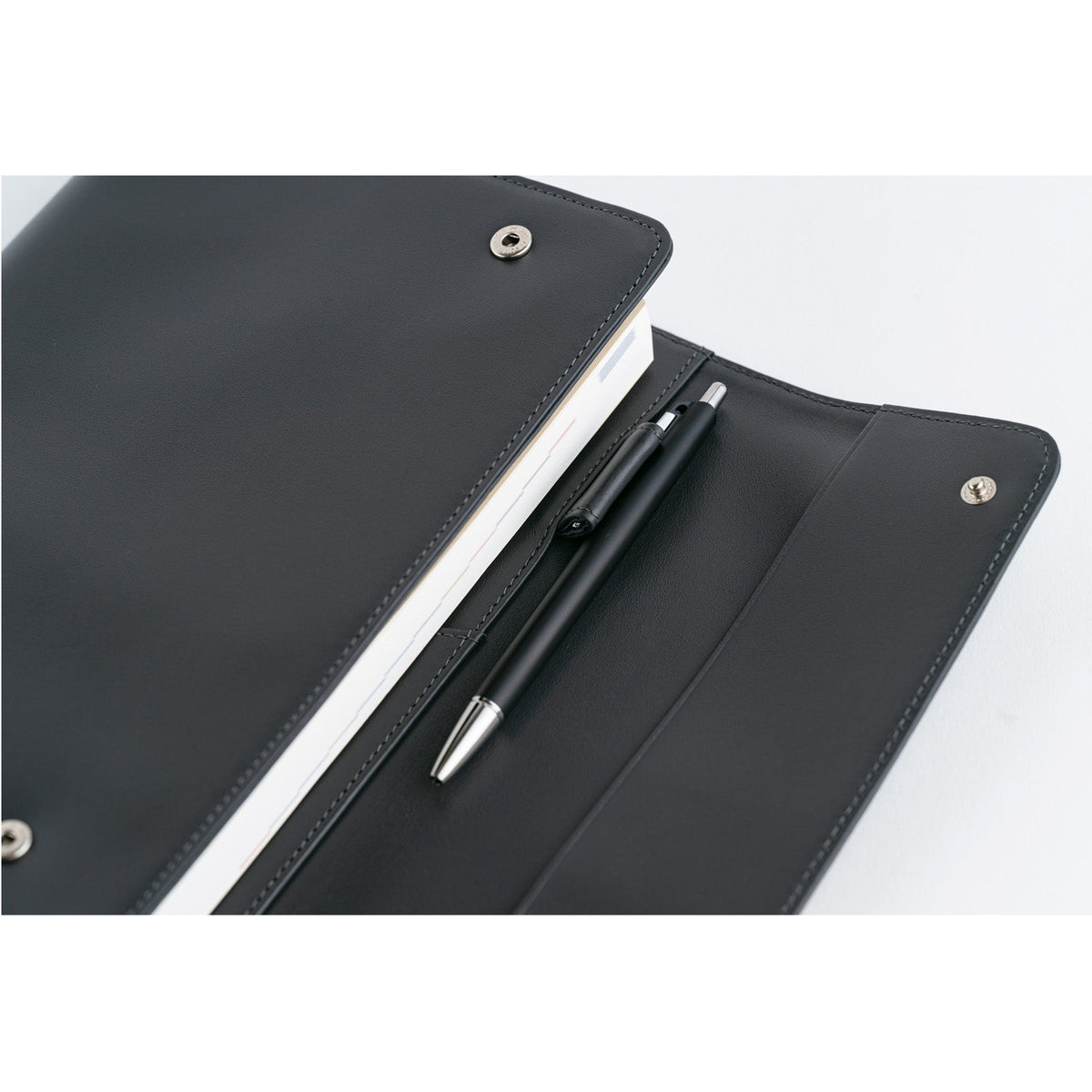 Hobonichi Techo Cover Cousin A5 - Leather: Charcoal Gray (Cover Only, No Book) Boston General Store