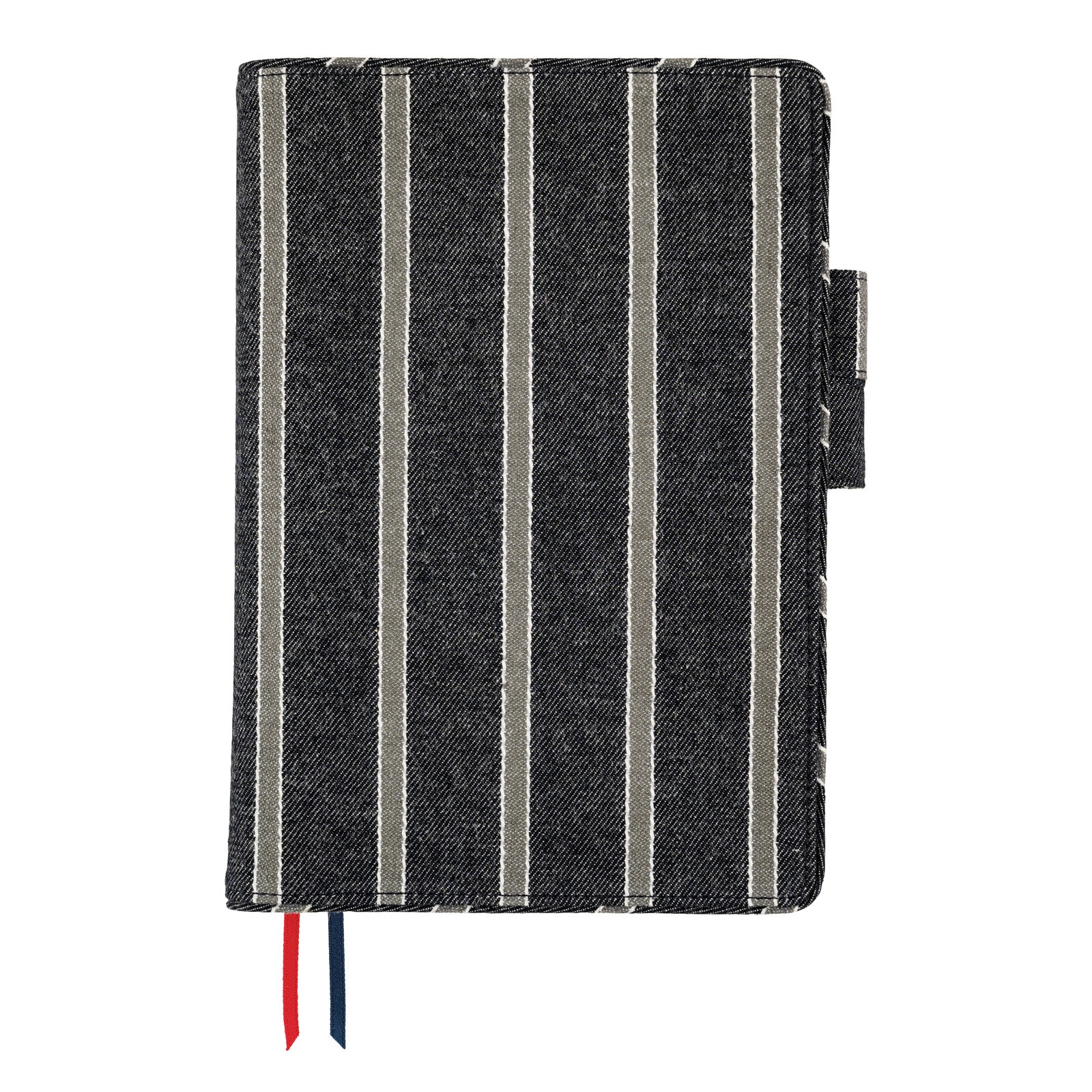 Hobonichi Techo Cover Cousin A5 - Lined Fabric: Twill (Navy x Gray) (Cover Only, No Book) Boston General Store