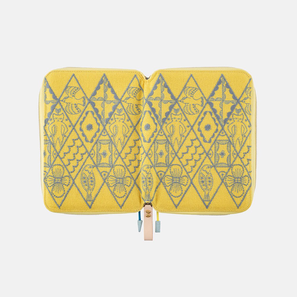 Hobonichi Techo Cover Cousin A5 - Mina Perhonen: Symphony (Yellow) (Cover Only, No Book) Boston General Store