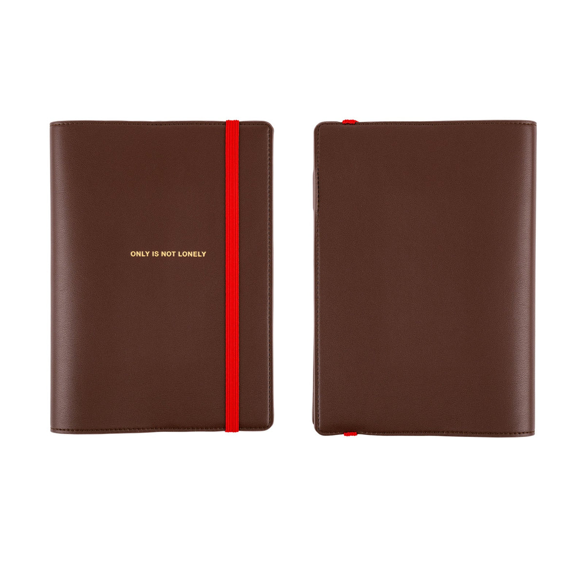 Hobonichi Techo Cover Cousin A5 - Only is Not Lonely (Chocolate) Boston General Store