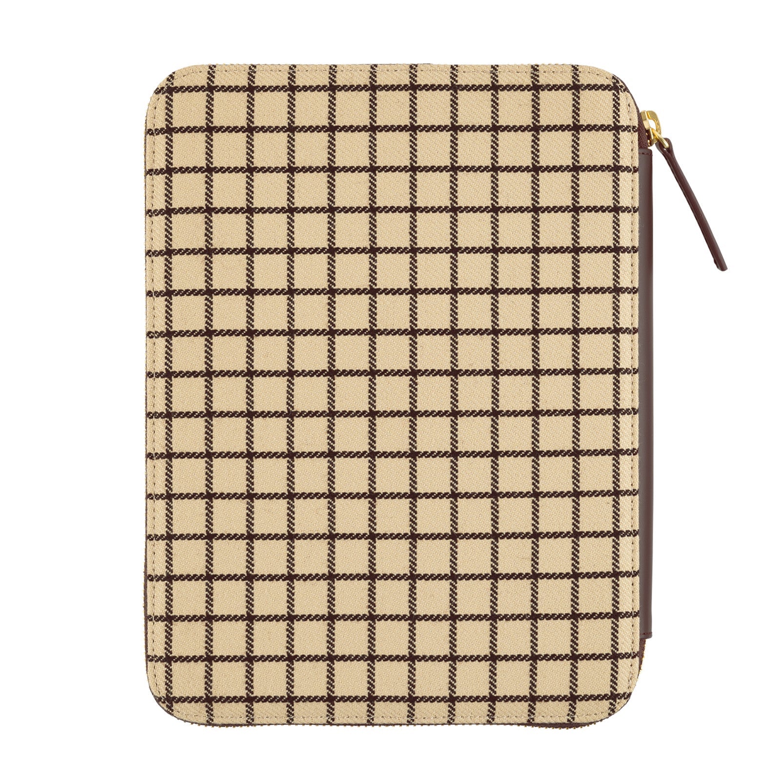 Hobonichi Techo Cover Cousin A5 - Taut Zipped (Café au Lait Plaid) (Cover Only. No Book) Boston General Store