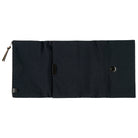 Black fabric Tragen zippered cover for Hobonichi Techo Cousin A5 planner on white background