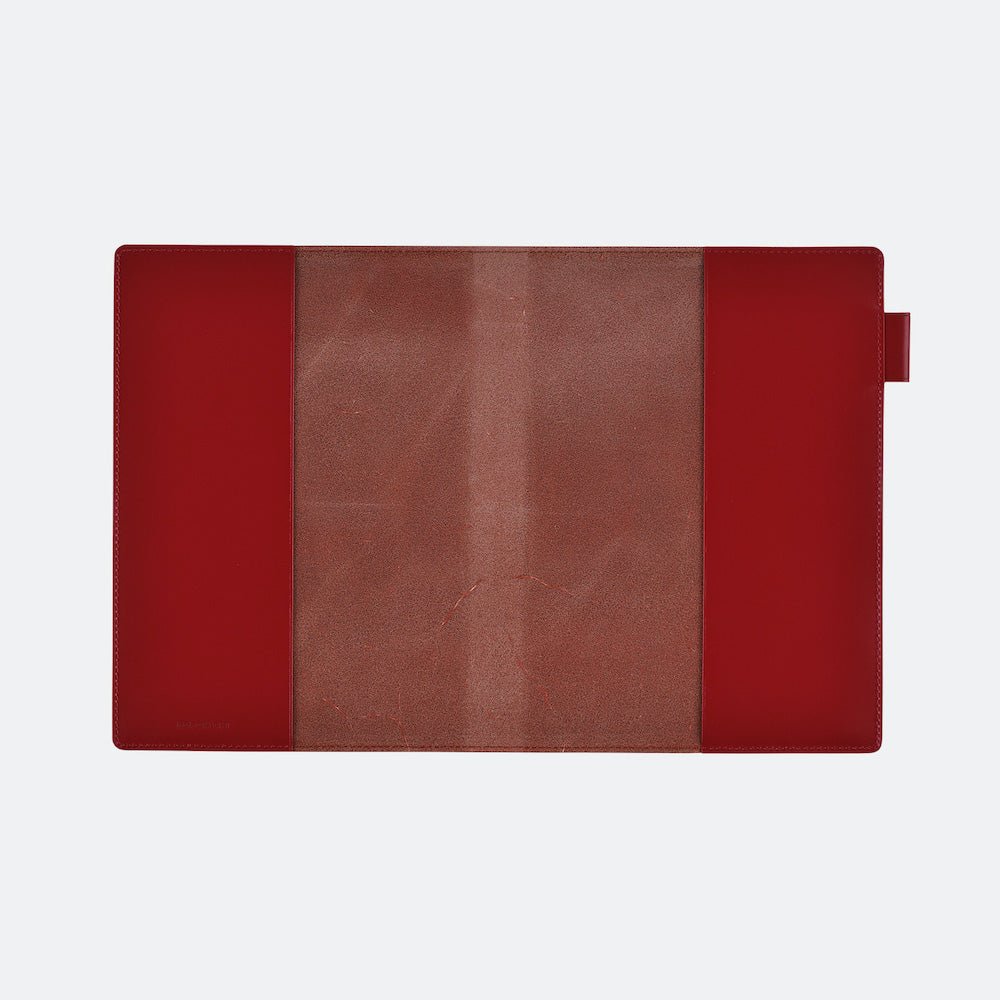Hobonichi Techo Cover Large 5 - Year A5 - Leather, Red (Cover Only. No Book) Boston General Store