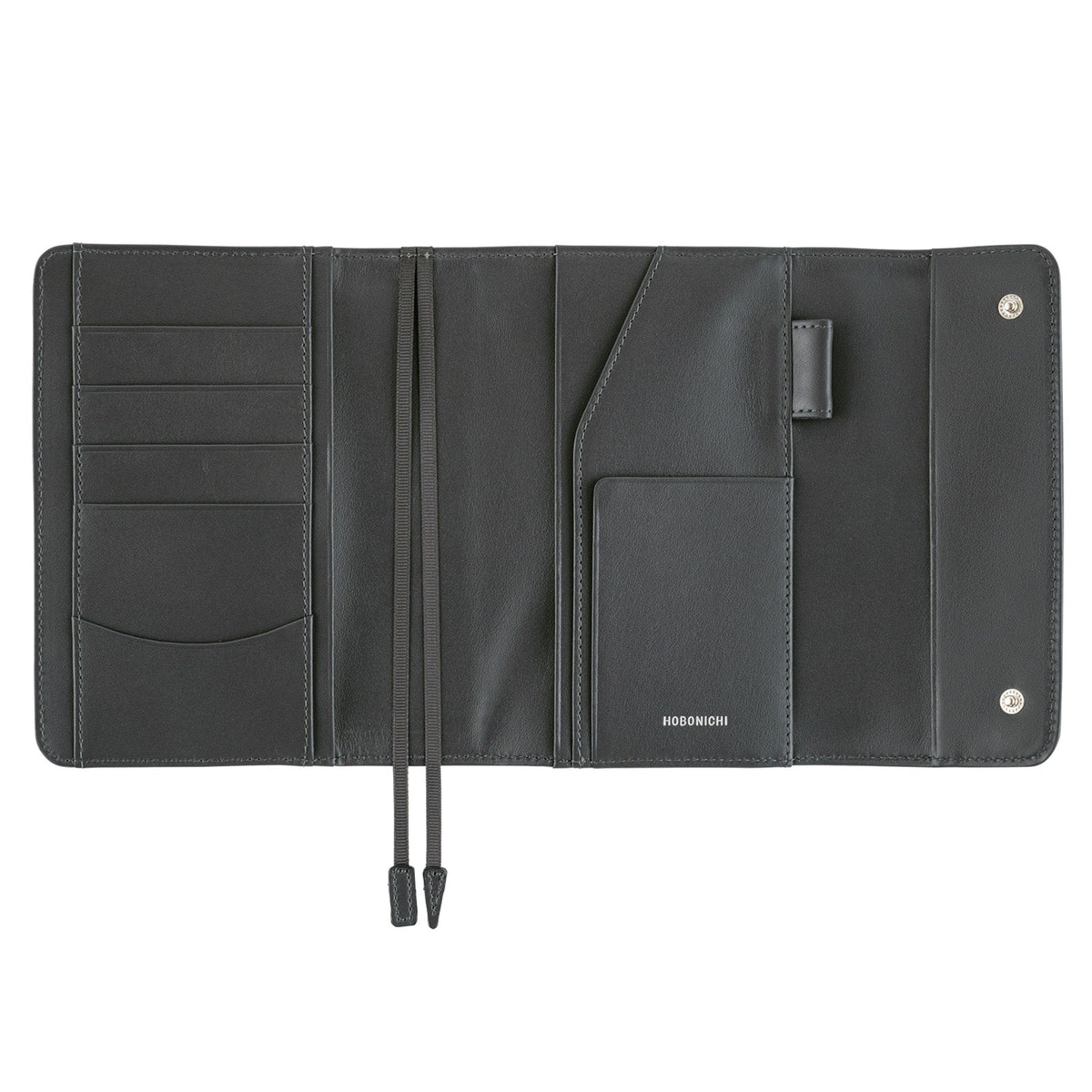 Hobonichi Techo Cover Original A6 - Leather: Charcoal Gray Boston General Store