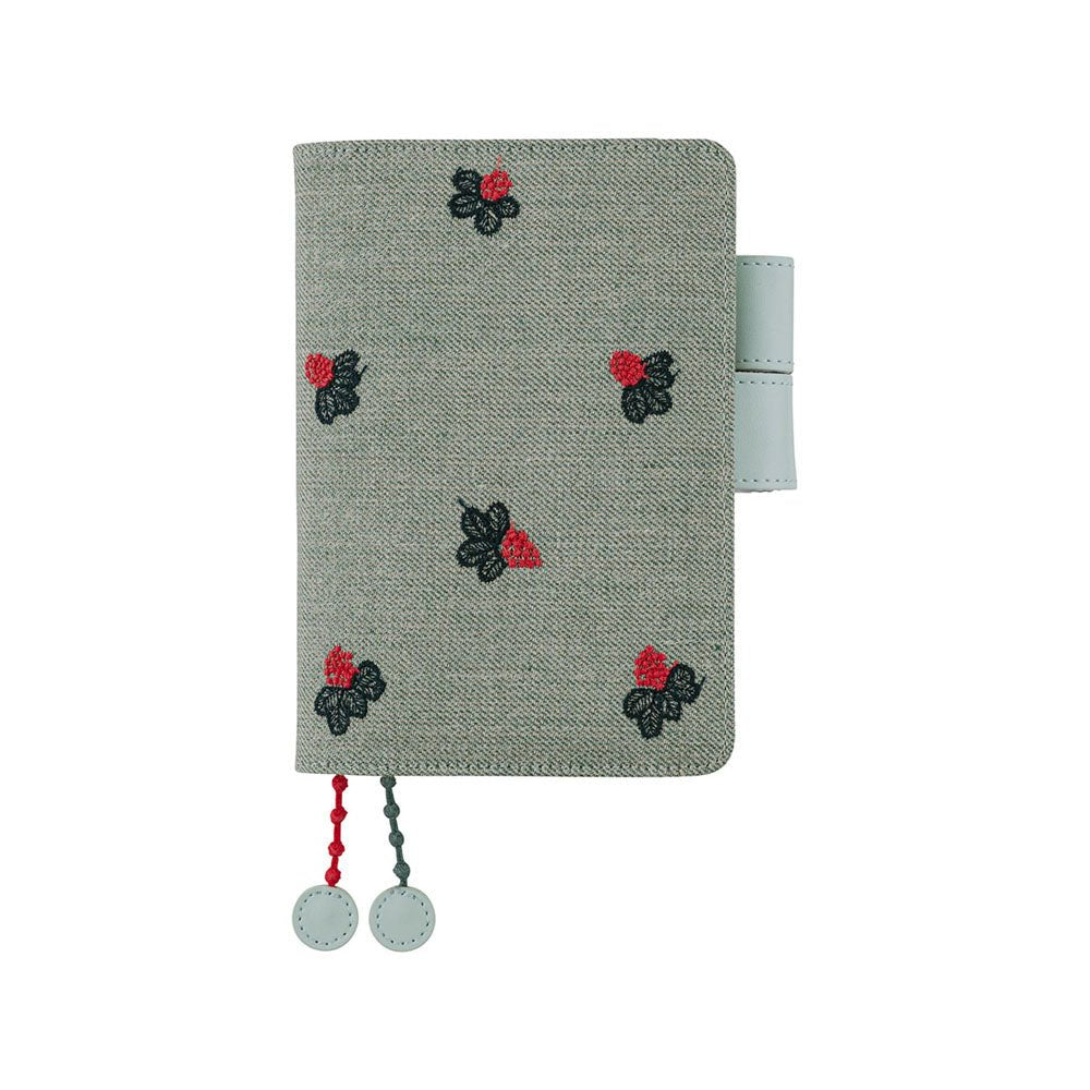 Hobonichi Techo Cover Original A6 - Mina Perhonen Light Berry Green Boston General Store