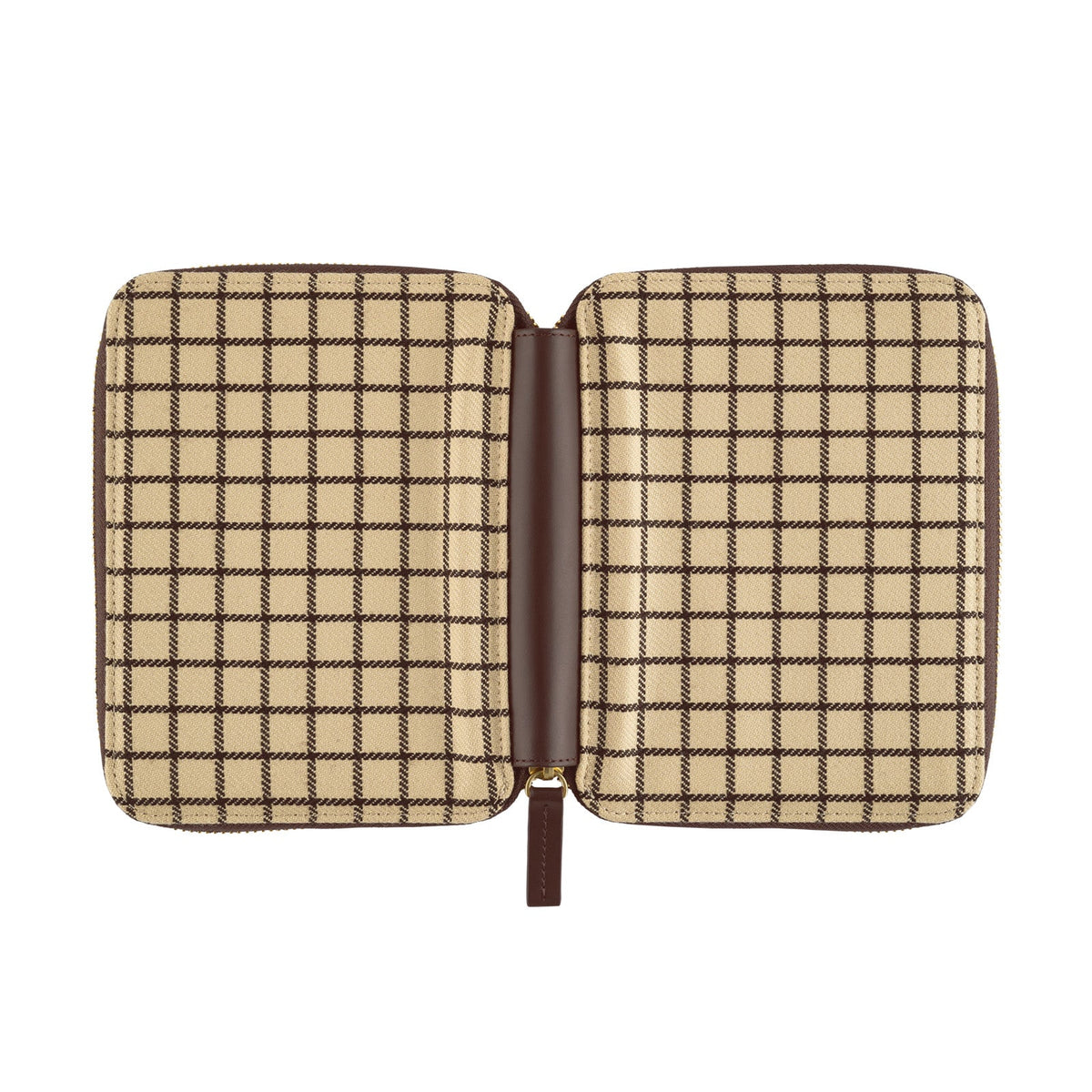 Hobonichi Techo Cover Original A6 - Taut Zipped (Café au Lait Plaid) (Cover Only. No Book.) Boston General Store