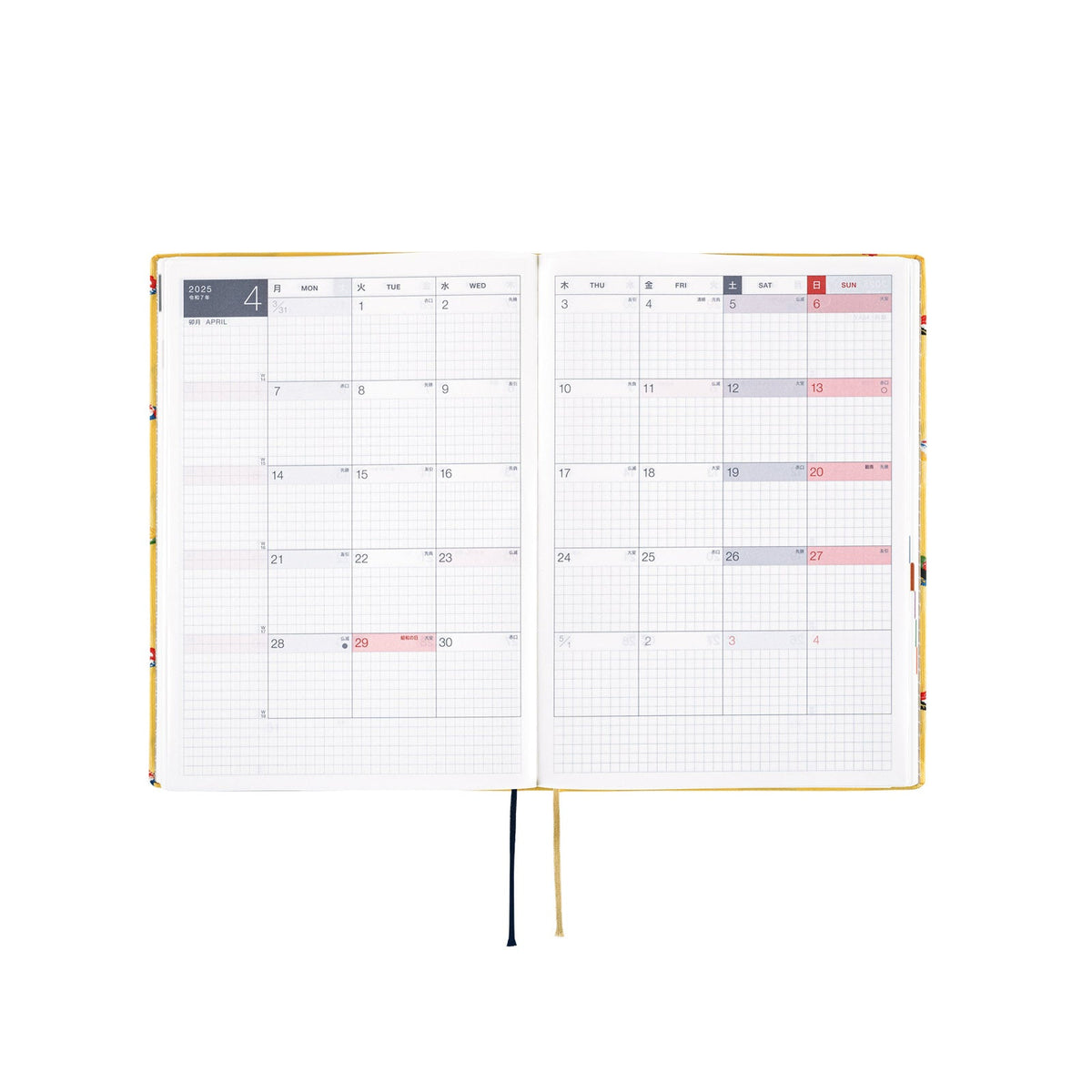Hobonichi Techo HON A5 2025 - Bow &amp; Tie: Sushi Boston General Store