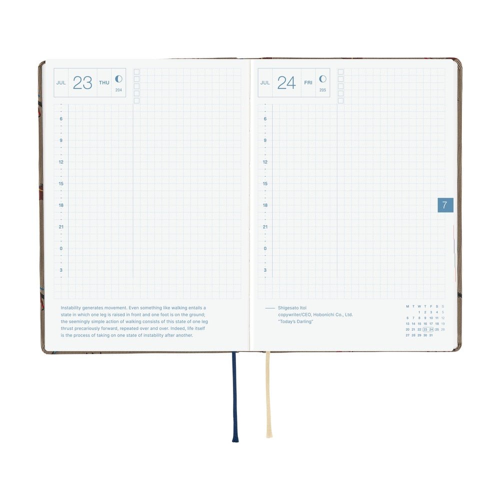 Hobonichi Techo HON A6 2026 - Bow &amp; Tie: Galloping Horses Boston General Store