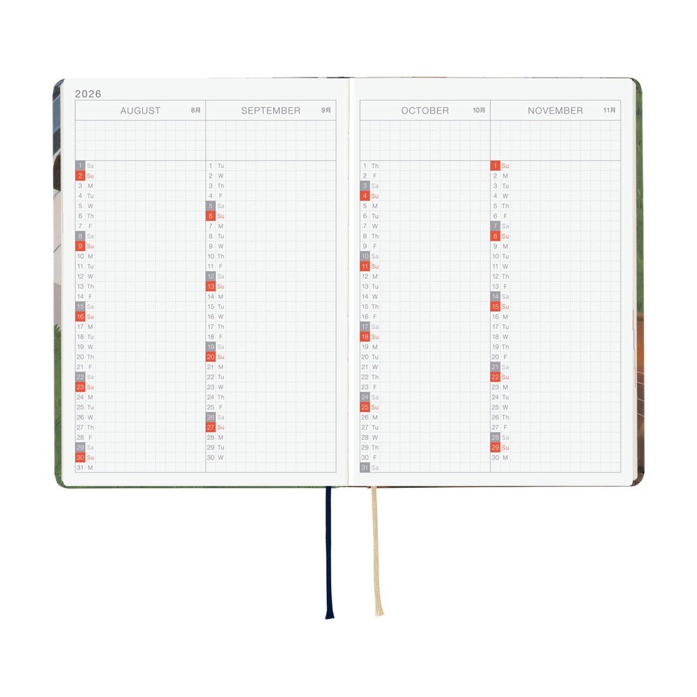 Hobonichi Techo HON A6 2026 - Hiroko Kubota: Waiting on the Chord Boston General Store
