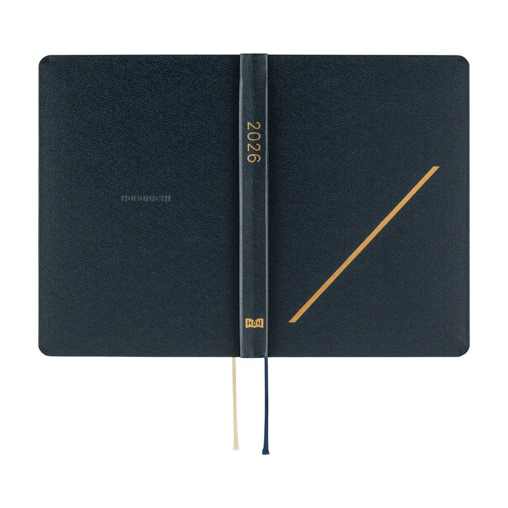 Hobonichi Techo HON A6 2026 - Slash (Navy) Boston General Store