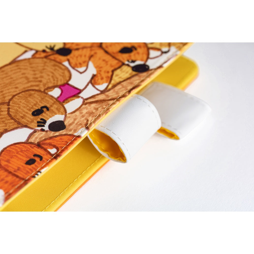 Hobonichi Techo Original A6 2026 - Book with Cover - 100%ORANGE: Squirrel Squadron at Boston General Store