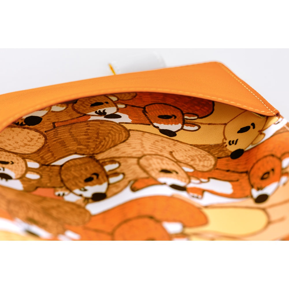 Hobonichi Techo Original A6 2026 - Book with Cover - 100%ORANGE: Squirrel Squadron at Boston General Store