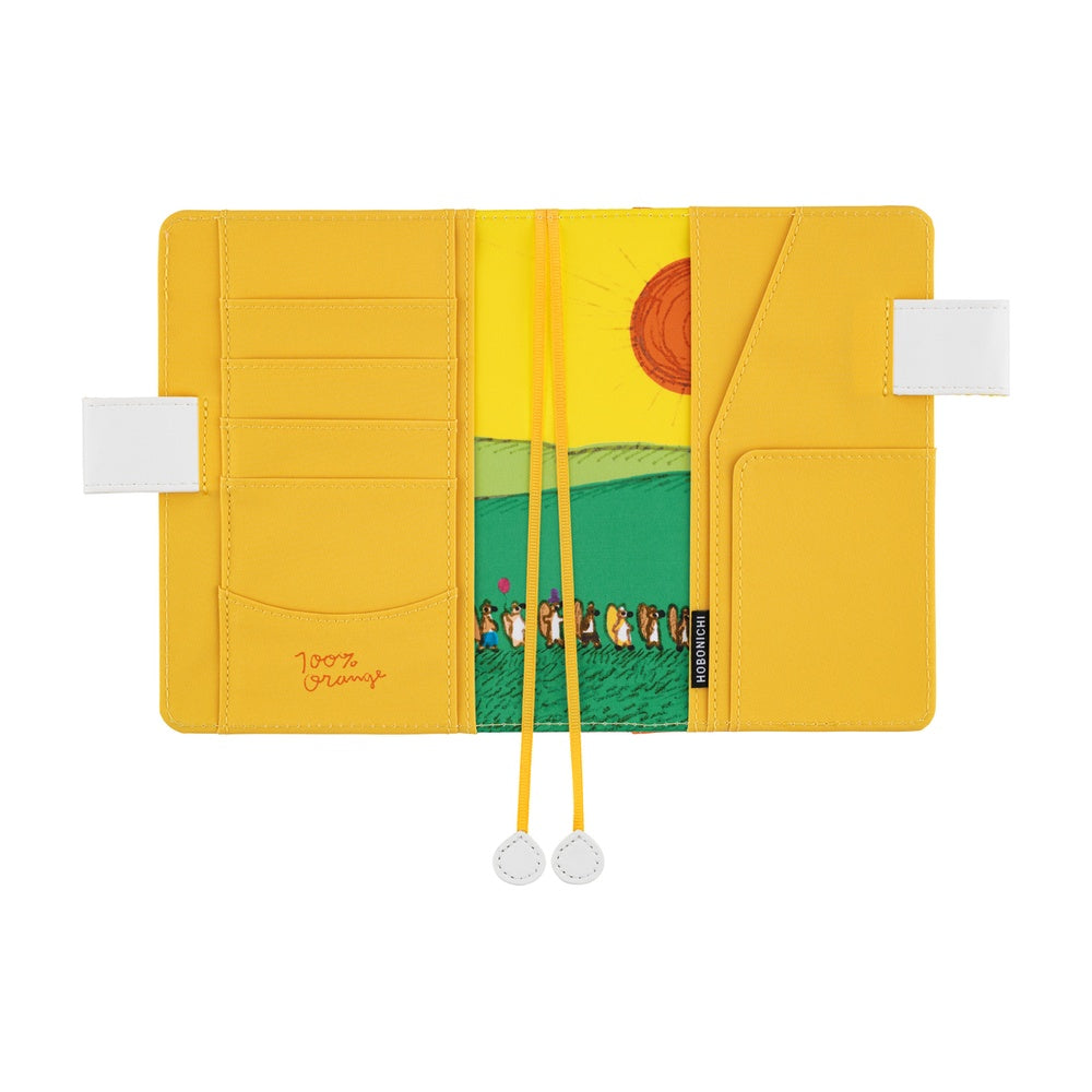 Hobonichi Techo Original A6 2026 - Book with Cover - 100%ORANGE: Squirrel Squadron at Boston General Store