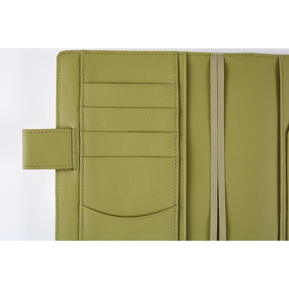 Hobonichi Techo Original A6 2026 - Book with Cover - Leather: Sage Green Boston General Store