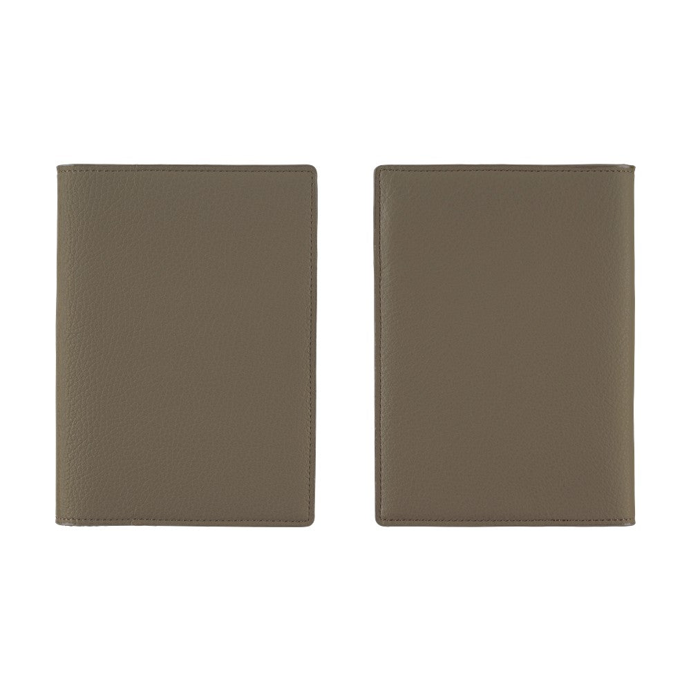 Hobonichi Techo Original A6 2026 - Book with Cover - Leather: Taut (Gray & Light Blue) Boston General Store