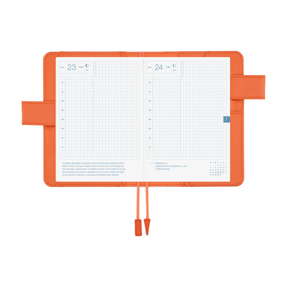 Hobonichi Techo Original A6 2026 - Book with Cover - Colors: Airy Flamingo at Boston General Store