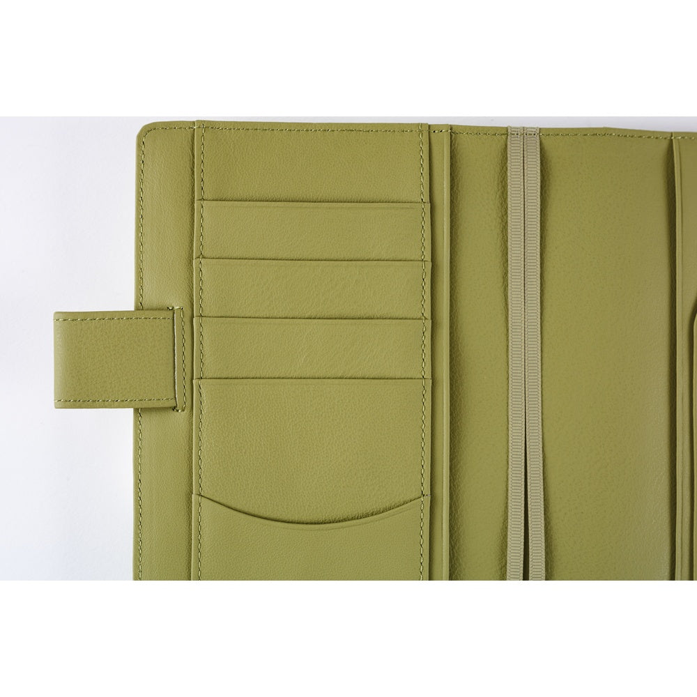 Hobonichi Techo Original A6 2026 - Book with Cover - Leather: Sage Green at Boston General Store