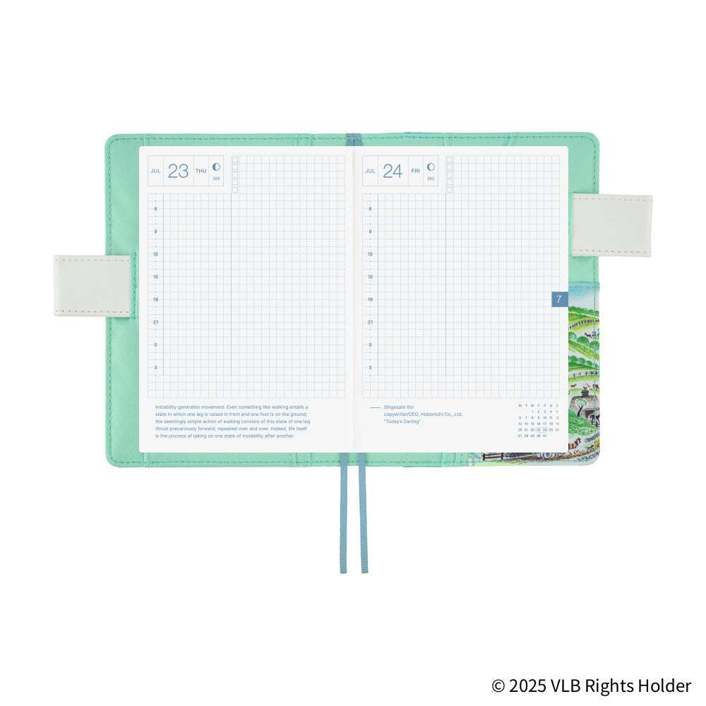 Hobonichi Techo Original A6 2026 - Book with Cover - Virginia Lee Burton: The Little House at Boston General Store