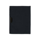 Black fabric Tragen zippered cover for Hobonichi Techo Cousin A5 planner on white background