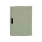 Oakmoss green fabric Tragen zippered cover for Hobonichi Techo Cousin A5 planner on white background