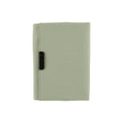 Oakmoss green zippered Tragen cover for Hobonichi Techo A6 planner on white background