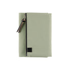 Oakmoss green zippered Tragen cover for Hobonichi Techo A6 planner on white background